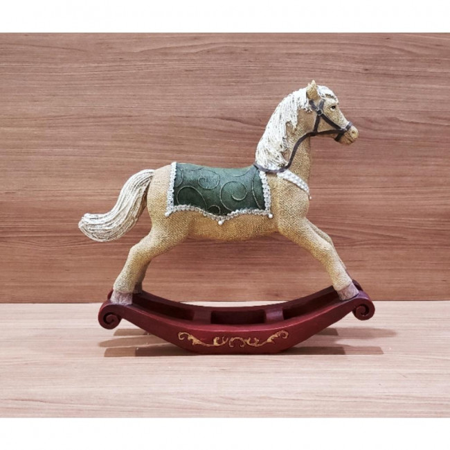 Cavalo de Balanço Natal Luxo