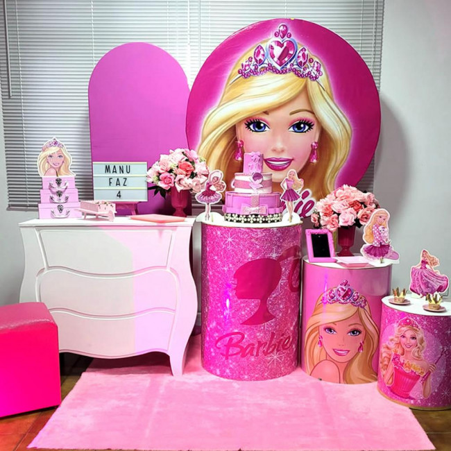 Decoração Barbie (Pegue e monte premium)
