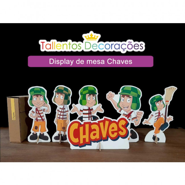 Display de mesa Chaves - 6 peças