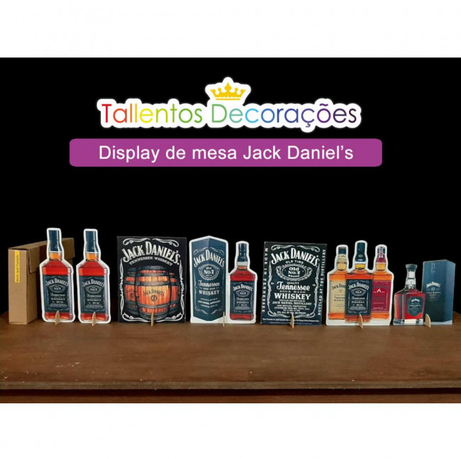 Display de mesa Jack Daniels - 7 peças