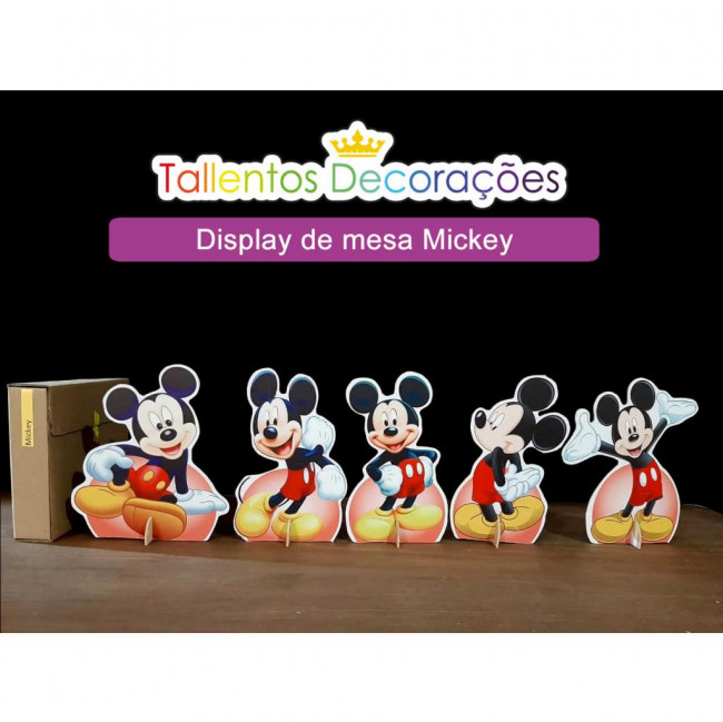 Display de mesa Mickey - 5 peças