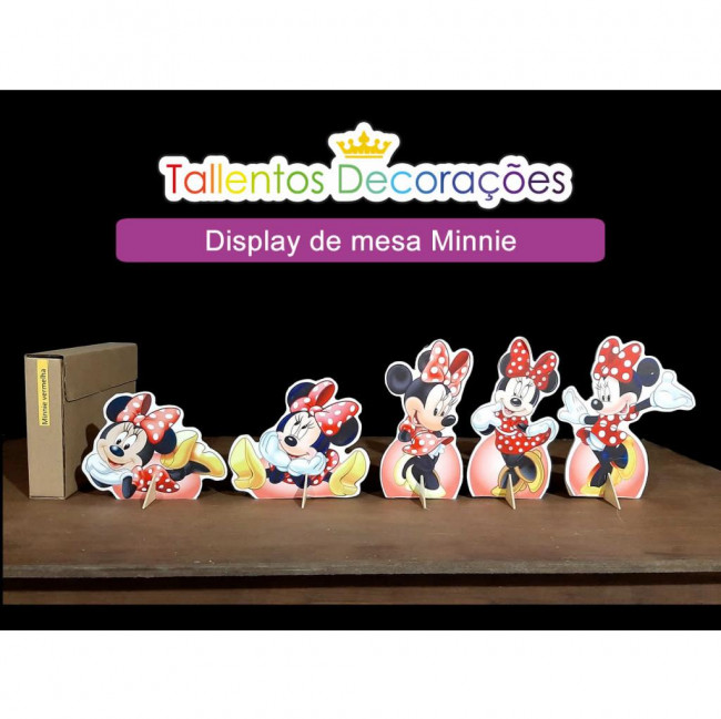 Display de mesa Minnie - 5 peças