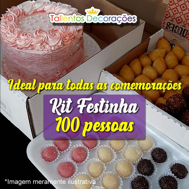 Kit Festinha para 100 pessoas