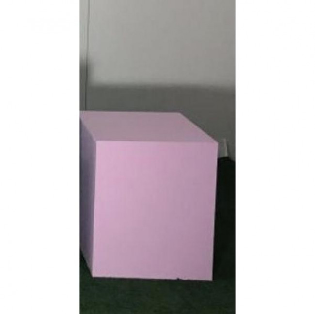 Mesa rosa cubo candy  51 X 50 X 61 cm Alt