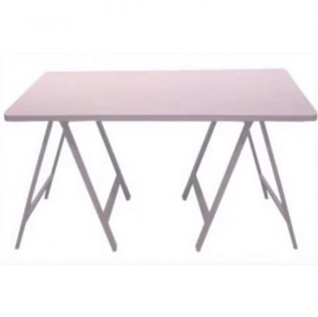 Mesa rosa cavalete Pegue e Monte  1,35 X 75  cm Altura ( MAIS FRETE)