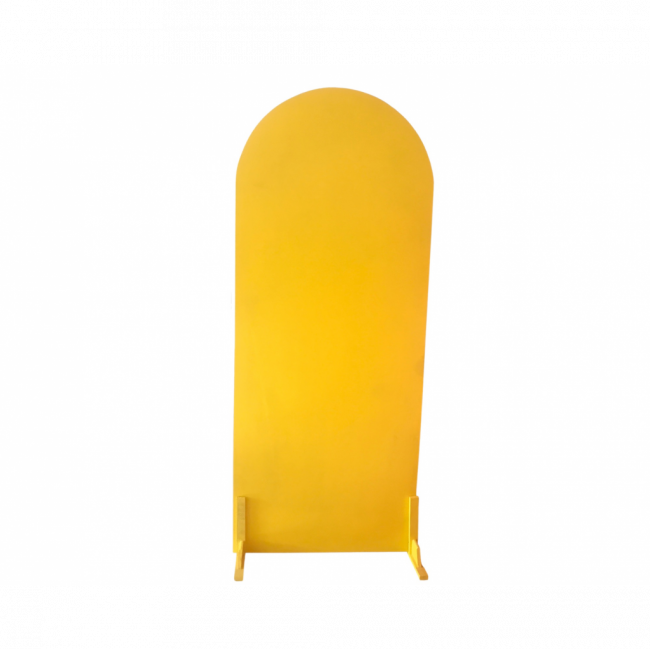 Painel amarelo arredondado/ picolé  90L x 222A cm